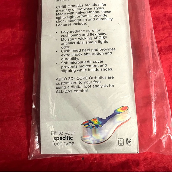 Women's ABEO 3D3 Customized Orthotic Insoles - Size 11 - NWT - Picture 3 of 7